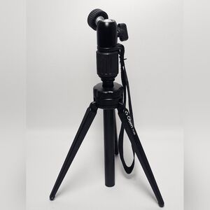 Black Camera Tripod - Compact Photo & Video Support